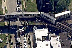 (Vidéo) Un train prend l'escalator à Chicago